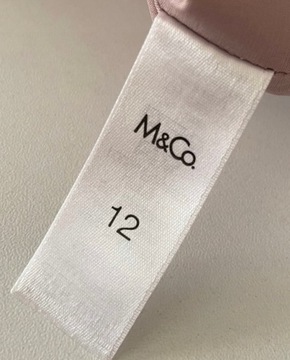 B2 M&CO boutique metaliczna L marszczona elegancka
