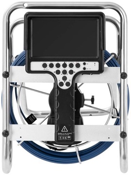 Камера для эндоскопической диагностики, 12 светодиодов, ЖК-дисплей, 7 дюймов, SD, 30 м