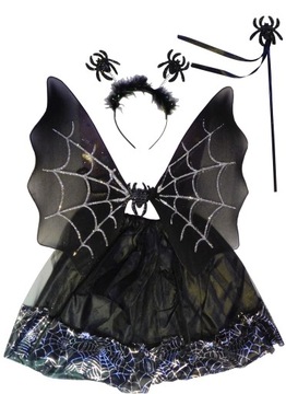 STRÓJ CZAROWNICA WRÓŻKA PAJĘCZARKA HALLOWEEN 114