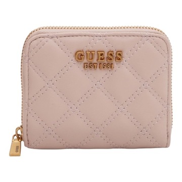 GUESS PORTFEL DAMSKI GIULLY SLG SMALL ZIP BEŻOWY