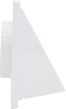 ВЕНТИЛЯЦИОННАЯ РЕШЕТКА ВЫТЯЖКА 100 НАРУЖНАЯ С ВЫТЯЖКОМ Белая С ОБРАТНЫМ КЛАПАНОМ