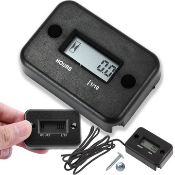 LICZNIK MOTOGODZIN CZASU PRACY SILNIKA DO MOTOCYKLA KOSIARKI CROSSA RESET