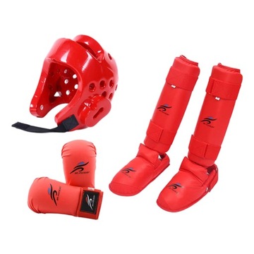 Zestaw sprzętu sparingowego Taekwondo Kask boksers
