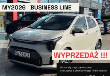 Kia Picanto III Hatchback 5d Facelifting 1.0 DPI 67KM 2025 Kia Picanto wersja MY2026, benzyna DOSTEPNY OD REKI Benzyna 68KM