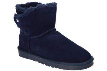 P053 ŚNIEGOWCE EMU BUTY ZIMOWE SKÓRZANE FUTRO N 40