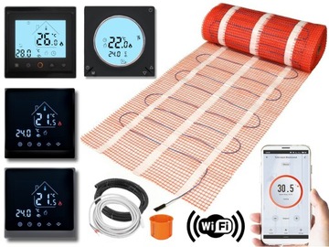 MATA GRZEJNA GRZEWCZA THERMOTEC 2m2 170W/m2 TTHM + PROGRAMATOR WARMO z WIFI