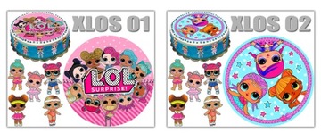 Торт LOL SURPRISE вафельный, 5 интенсивностей. столбец