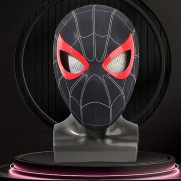 Spiderman Headgear Mask Cosplay Moving Eyes Electronic Mask Spider Man