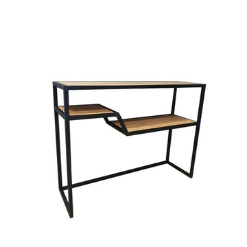 KONSOLA FALA loft dąb INDUSTRIALNA FALA 100x30x75