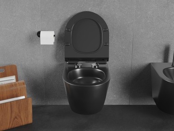 MEXEN LENA MISKA WC RIMLESS TORNADO DESKA WOLNOOPADAJĄCA DUROPLAST SLIM