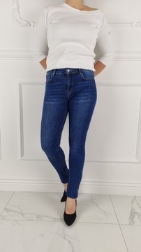 БРЮКИ ЖЕНСКИЕ M. SARA SHAPING, ПРИГЛАЖЕННЫЕ Push UP / Синие