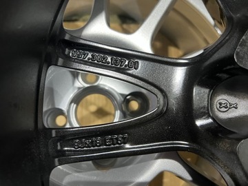 4× DISK HLINÍK PORSCHE OE 9.0" X 18" 5X130
