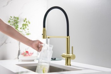 Bateria BLUE WATER TUSAR mosiądz antyczny / złoty szczotkowany /dwuobiegowa