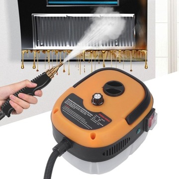 PRZENOŚNY MYJKA PAROWA DOMOWY PAROWNICA MASZYNA DO CZYSZCZENIA ZESTAW 2500W