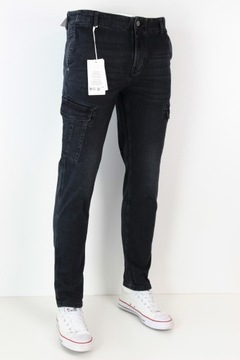 MUSTANG CHINO CARGO SLIM TAPERED JEANSY BOJÓWKI JOGGERS _ W31 L30