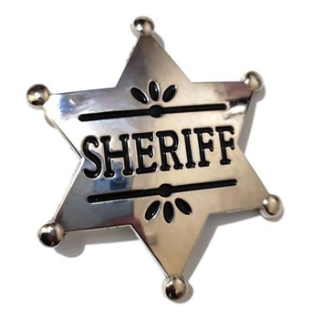 Sheriff gwiazda szeryfa klamra kopla do paska