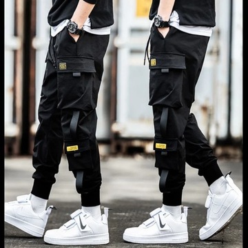 Men's Cargo Pants Casual Hip Hop Hit Color Multipl