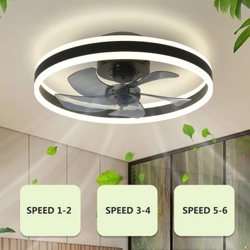 Потолочный вентилятор светодиодный ветряной мель