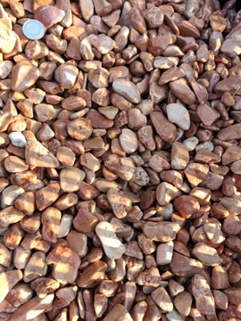 Галька для сада, кирпич, коричневый, Rosso Verona 24 кг ИТАЛИЯ