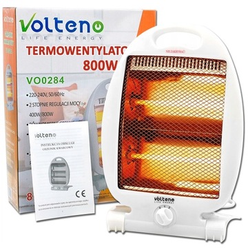 FARELKA GRZEJNIK KWARCOWY PROMIENNIK ELEKTRYCZNY NA PODCZERWIEŃ 400W / 800W