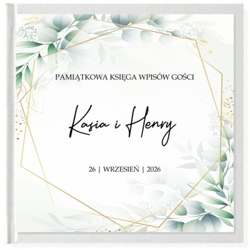 Księga gości GREEN FLORA na ŚLUB wesele