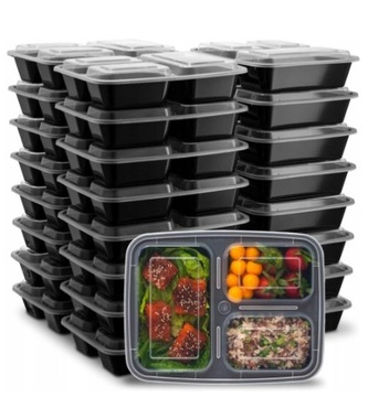 20pc Pojemniki do posiłków lunch boxy i pokrywkami