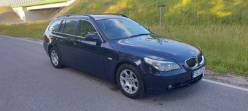 BMW Seria 5 E60 Sedan 2.5 525i 218KM 2006 BMW 5 E61 525i 218KM AUTOMAT Rude Skóry Komforty Xenon Nawigacja Zadbana