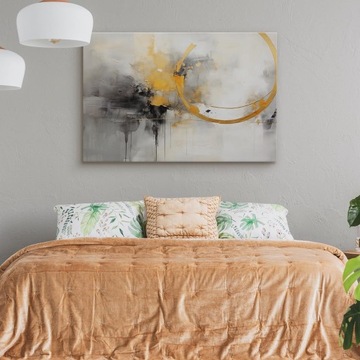 OBRAZ NA PŁÓTNIE NA ŚCIANĘ DO SALONU SYPIALNI MALOWANA ABSTRAKCJA 120x80