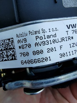 AIRBAG ULOŽENÍ TOUAREG 760 ŠEDÁ 760880201F
