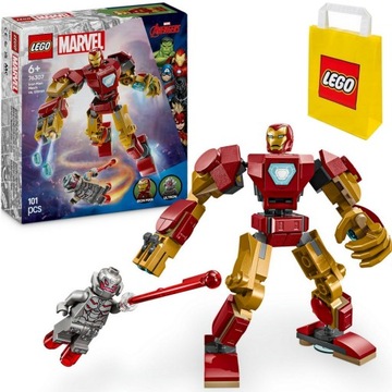 LEGO MARVEL 76307 Mech figurka IRONMAN AVENGERS - Prezent dla chłopca