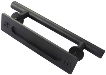 РУЧКА ДЛЯ РАЗДВИЖНОЙ ДВЕРИ + РУЧКА LOFT 30 СМ ЧЕРНАЯ