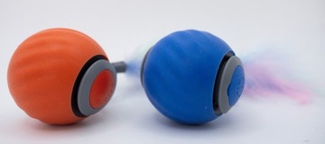 БЕГУЩИЙ МЯЧ ДЛЯ КОШКИ СО СВЕТОДИОДНОЙ ВИБРАЦИЕЙ PETGRAVITY USB ИГРУШКА С ПЕРЬЯМИ