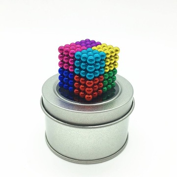 KULKI MAGNETYCZNE KLOCKI 5MM 216 KOLOROWE