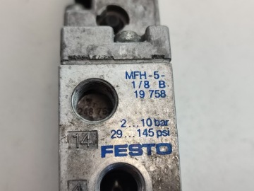 Пневматический электромагнитный клапан FESTO MFH-5-1/8 B 19758 24 В постоянного тока / 42 В переменного тока