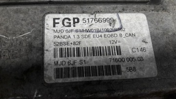 51766999 JEDNOTKA ŘÍZENÍ FIAT PANDA II 1.2