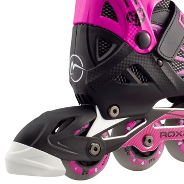 Регулируемые роликовые коньки Roxa HEART ALU KID, размеры 39–42