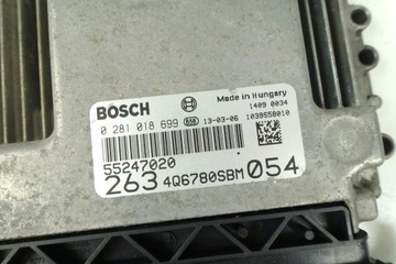 JEDNOTKA FIAT DOBLO 2 II 1.6 JTD OPEL COMBO CDTI 0281018699 55247020