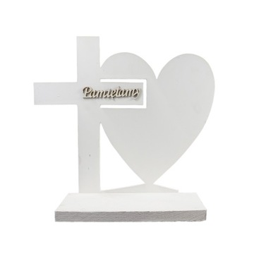 Крест для украшения могилы с сердцем + надпись Мы помним, украшение надгробия памятника