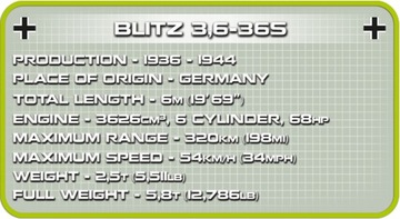COBI 2259 НЕМЕЦКИЙ ГРУЗОВИК BLITZ Автомобиль