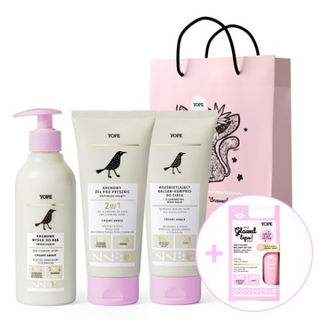 YOPE Zestaw kosmetyków CREAMY | pomadka GRATIS | torebka GRATIS
