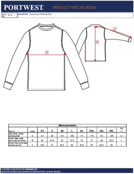 PORTWEST термомайка [B133] Серый M