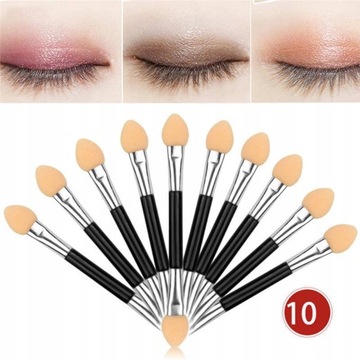 Professional 10Pcs/set Women Sponge Double-end Eye