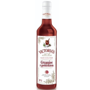 SYROP BARMAŃSKI GRZANIEC Z GOŹDZIKIEM DO DRINKÓW I KOKTAJLI VICTORIA 490 ML