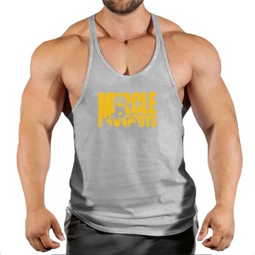 Męskie podkoszulki koszulka na siłownię t-shirt na