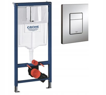 Скрытый унитаз КОМПЛЕКТ GROHE FRAME + чаша Rimelss