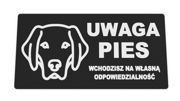 Tabliczka Uwaga Pies Labrador Retriever Zły Groźny