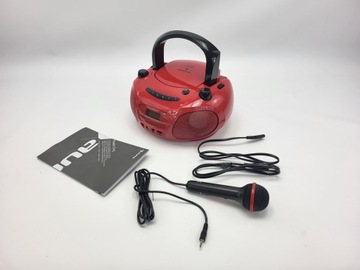 Boombox karaoke; Bluetooth, LED, mikrofon, CD/MP3