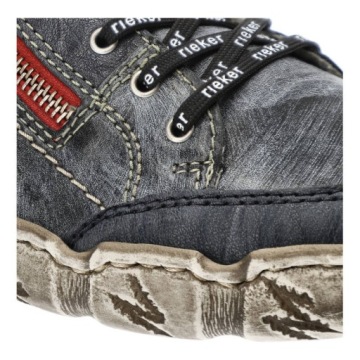 Синие туфли Rieker удобная женская обувь