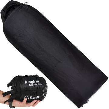 Snugpak Lekki Letni Śpiwór JUNGLE BAG RZ z Moskitierą - Czarny