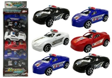Набір Машинок Машинок Поліція Охорона з Приводом 6 шт. Lean Toys